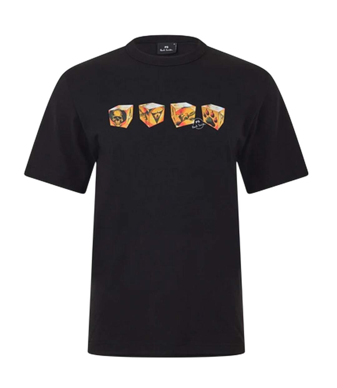 T-shirt Motif/style Cube Homme Noir Paul Smith-2