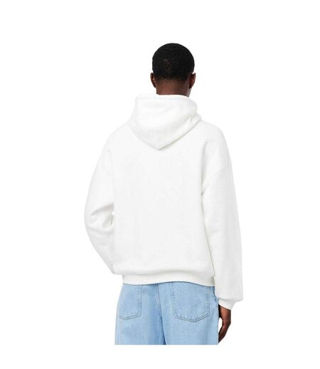Mens Loose Fit Drawstring Hoodie Cream Lacoste