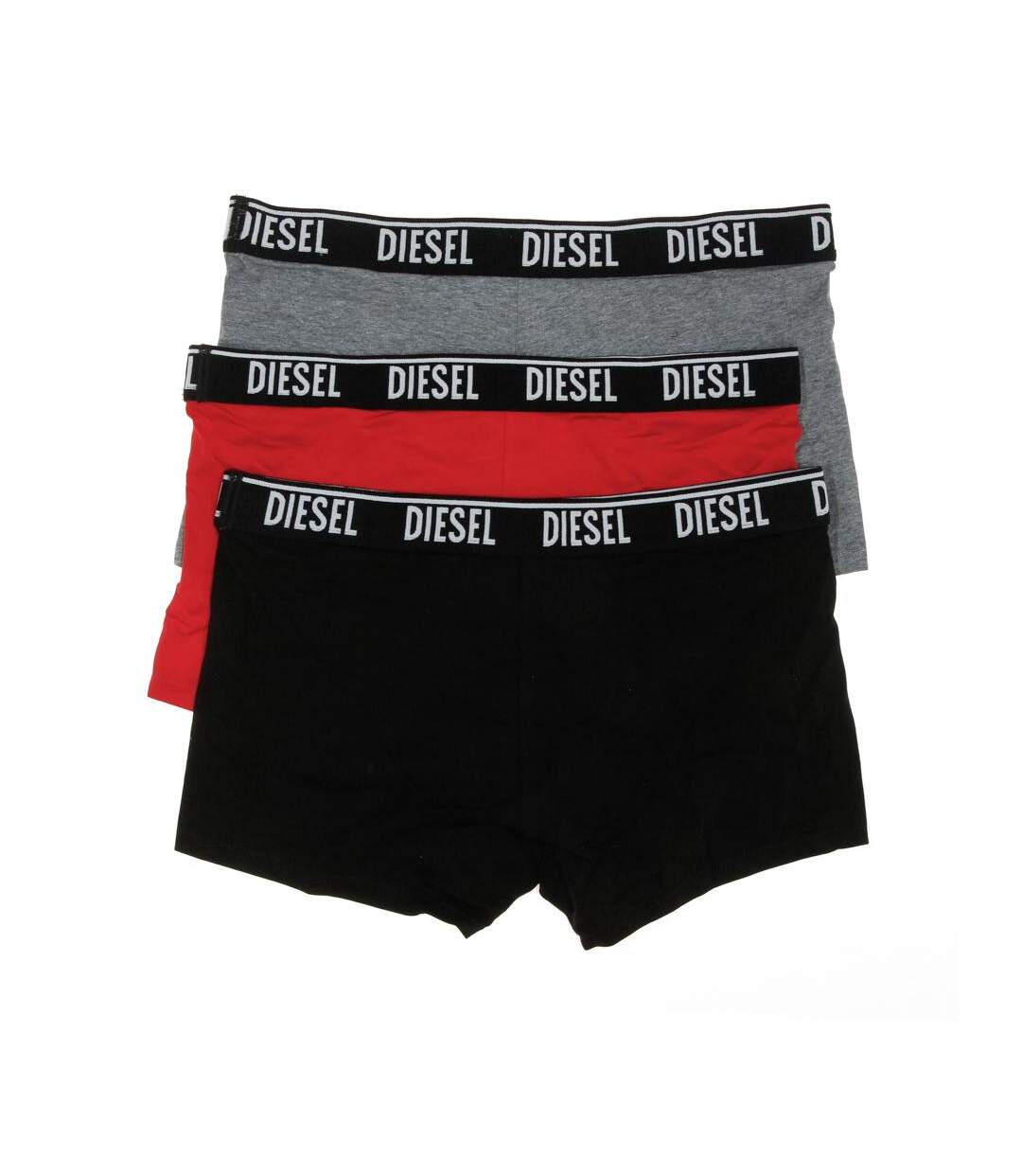 x3 boxers noir/gris/rouge homme diesel shawnthreepack - m-2