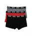 x3 boxers noir/gris/rouge homme diesel shawnthreepack - m-2