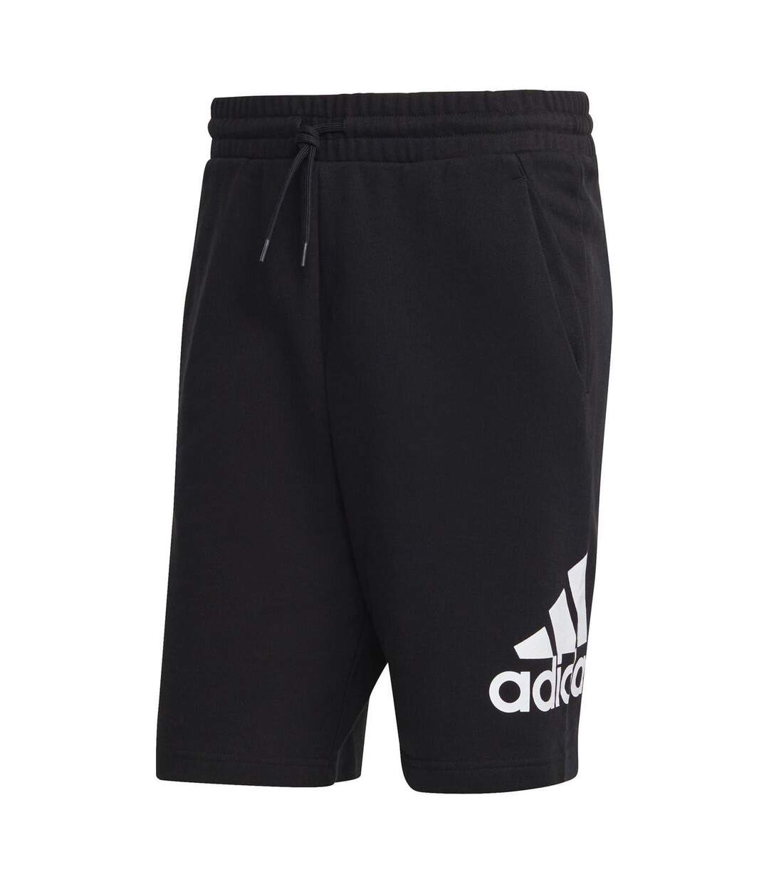 Mens Terry Oversized Logo Shorts Black Adidas-2