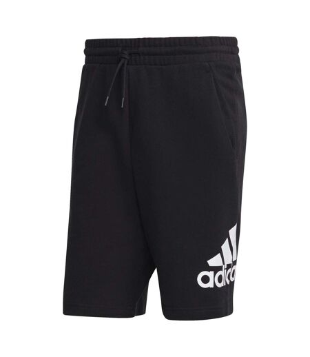 Mens Terry Oversized Logo Shorts Black Adidas
