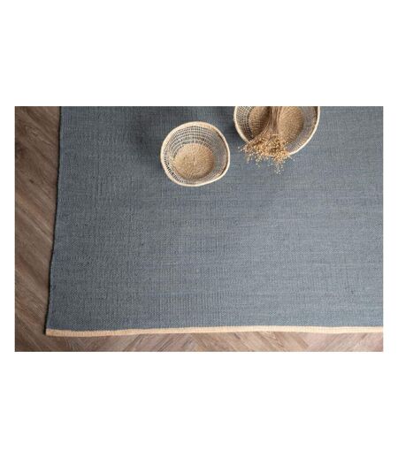 Tapis en coton et laine bleu Jaipur 240 x 170 cm