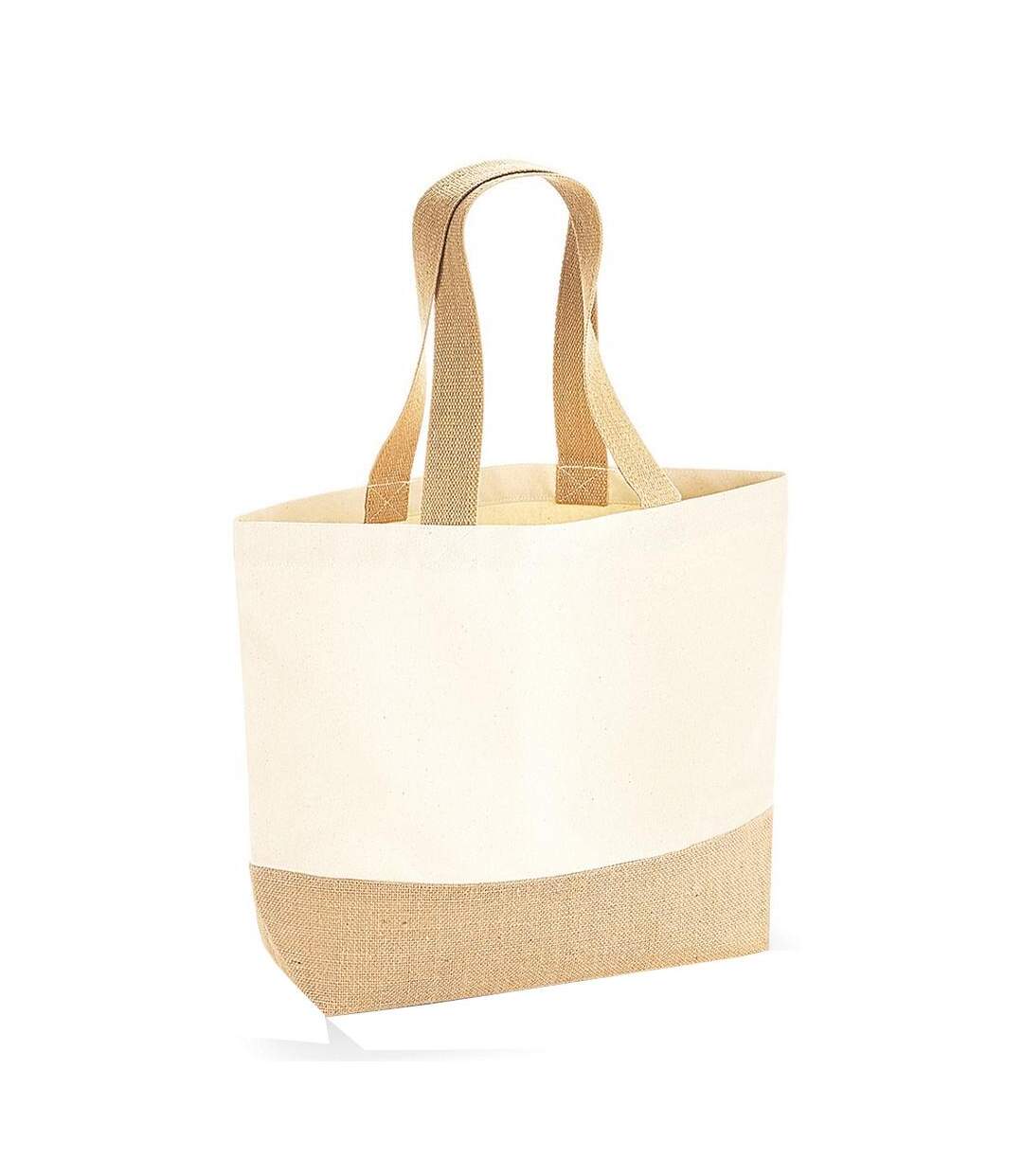 Tote Bag Jute Base Taille Unique Beige Westford Mill-1