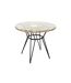 Table de Jardin Ronde Surabaya 90cm Noir