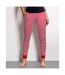 SF Womens/Ladies Stripe Lounge Pants (Red/White) - UTPC4338