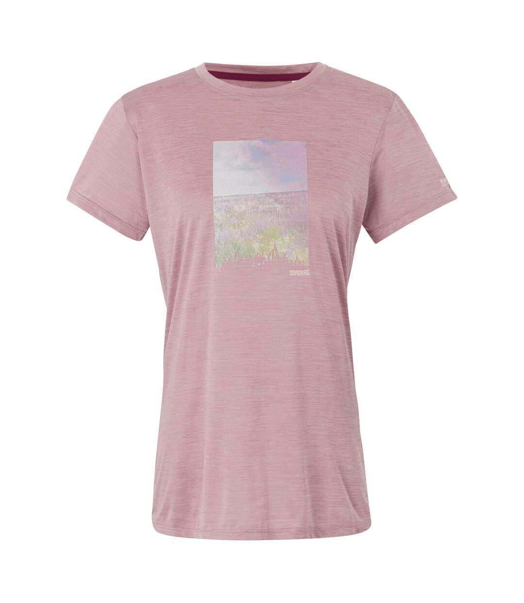 T-shirt fingal femme lilas chiné Regatta-1