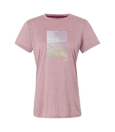 T-shirt fingal femme lilas chiné Regatta