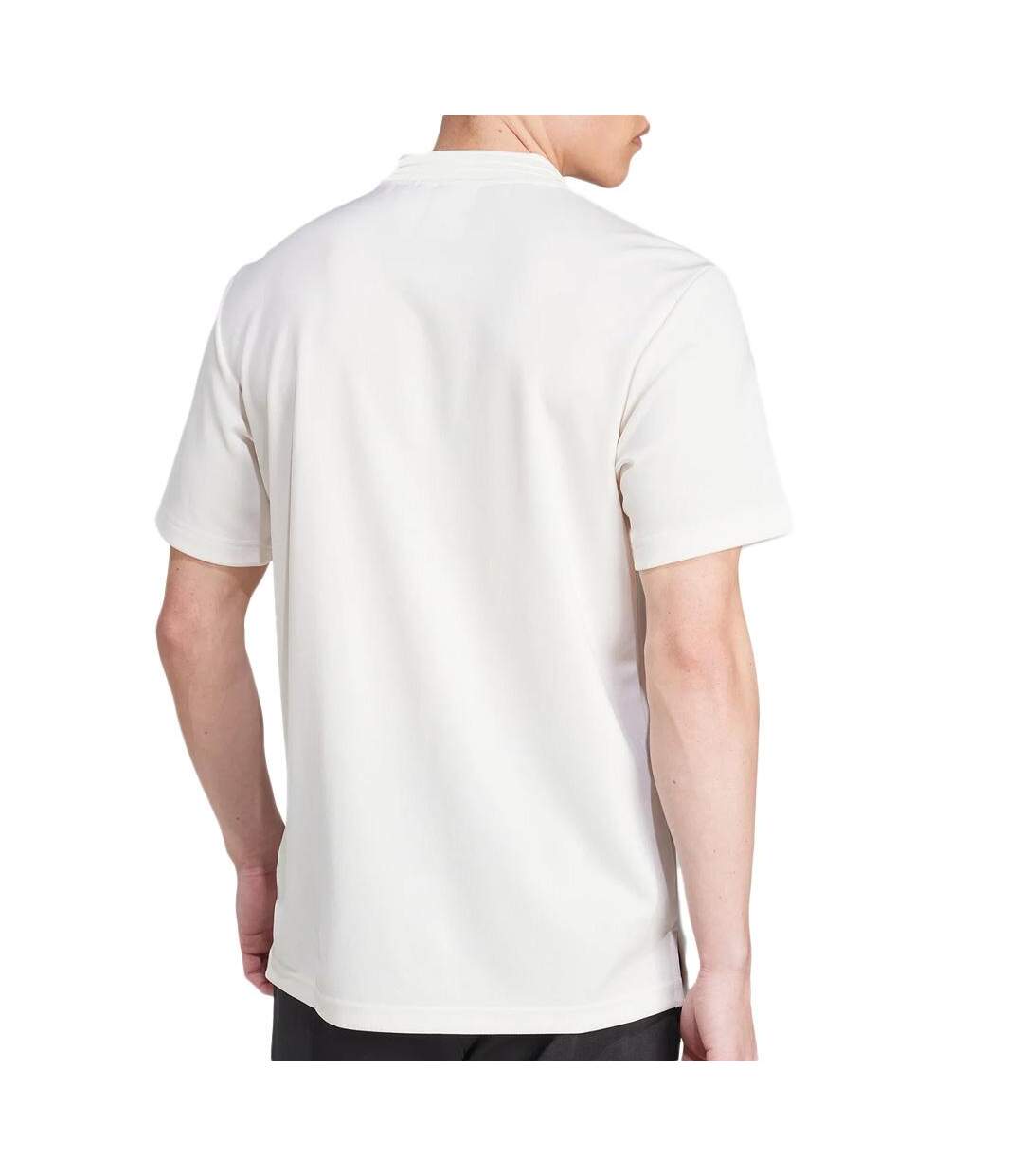 Polo blanc/rouge homme adidas iw3241-2