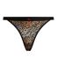 Womens/ladies Animal Print Thong Multicoloured Hugo-1