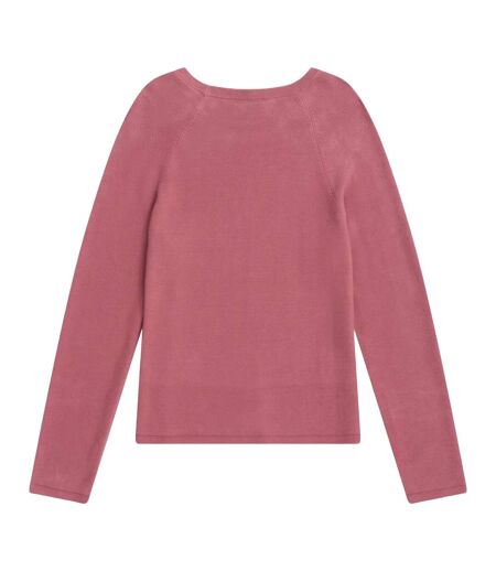 Pull Motif/style Texturé Femme Rose Animal