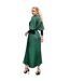 Robe Portefeuille Manches Longues Femme Bleu Sarcelle AX Paris-3