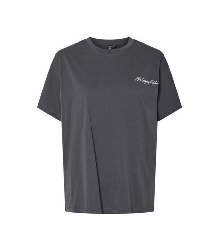 T-shirt gris femme pieces fonda