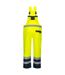 Mens rain contrast hi-vis bib and brace overall yellow/navy Portwest-2