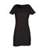 Skinni Fit Womens/Ladies T-Shirt Dress (Black) - UTPC7088