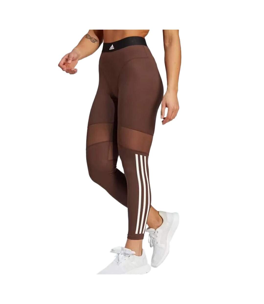 Legging Marron Femme Adidas Hyglm - L-1