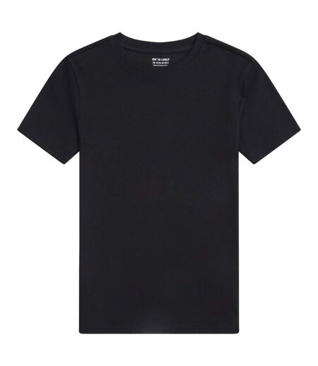 Womens/ladies Evo Ribbed T-shirt Black Animal