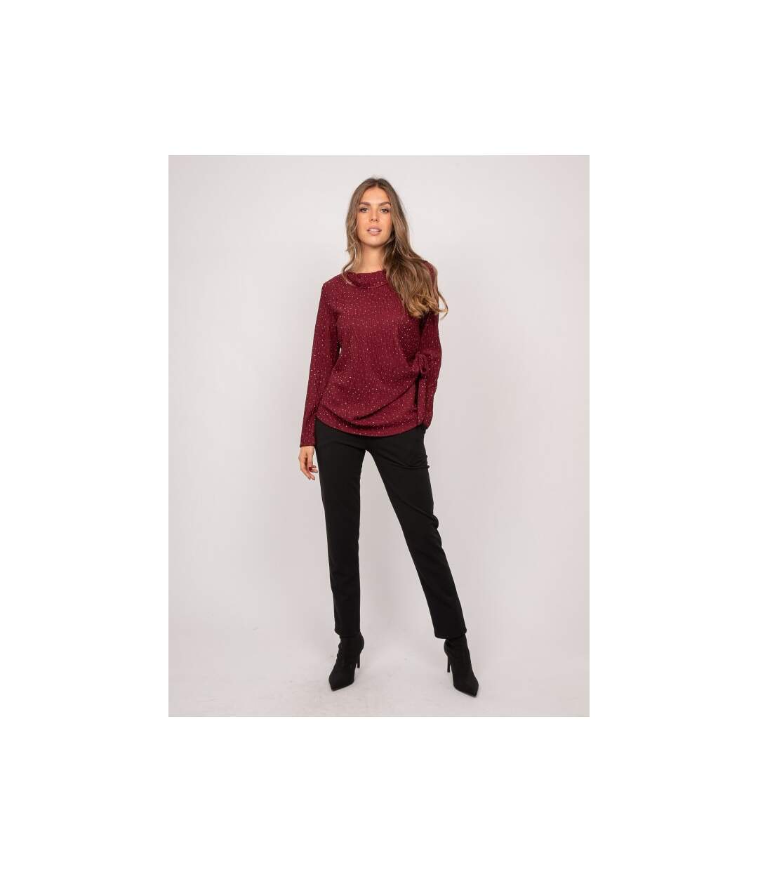 Top strass plissé noeud FARIE - Dona X Lisa-4