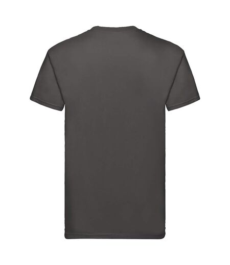 Fruit Of The Loom Mens Super Premium Short Sleeve Crew Neck T-Shirt (Light Graphite) - UTBC333