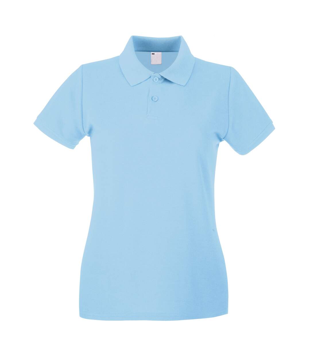 Polo femme bleu clair Fruit of the Loom