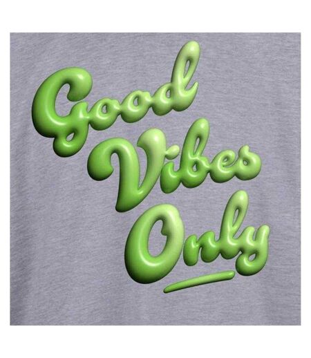 T-shirt Good Vibes Only Homme Gris AWD