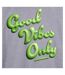 T-shirt Good Vibes Only Homme Gris AWD-3