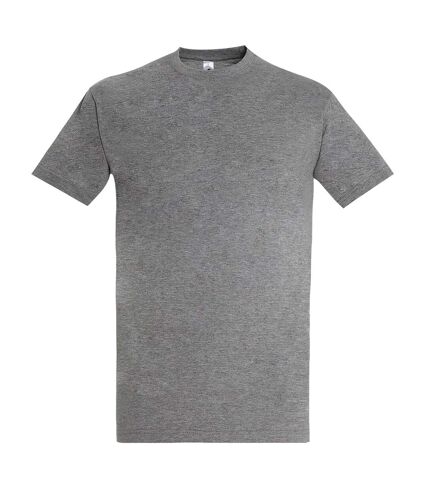 T-shirt manches courtes imperial homme gris chiné SOLS