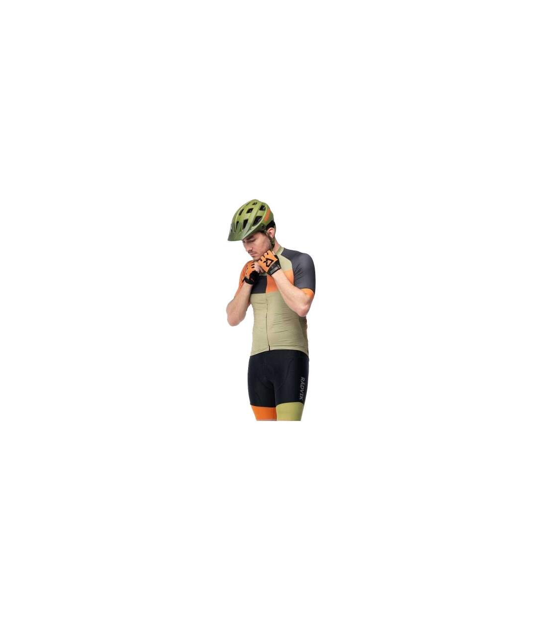 Maillot De Cyclisme Svan Gts Homme Vert Orange Noir Radvik-1