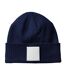 Bonnet Bleu Marine Oxford Blanc Beechfield-3