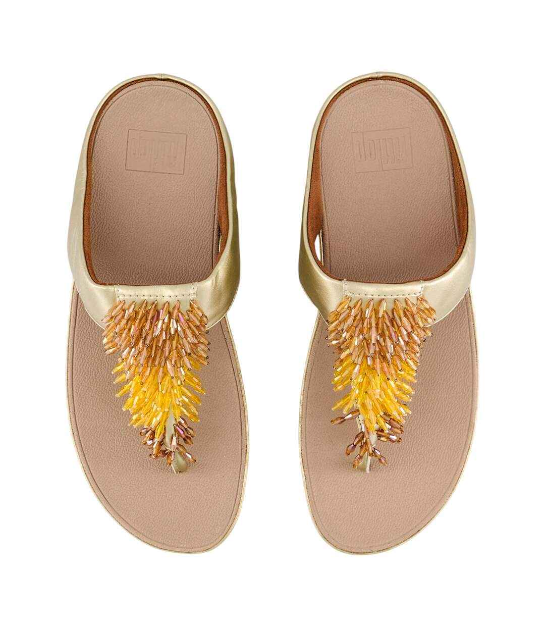 Sandales Motif/style Ombré Platino Rumba Femme Beige FitFlop-4