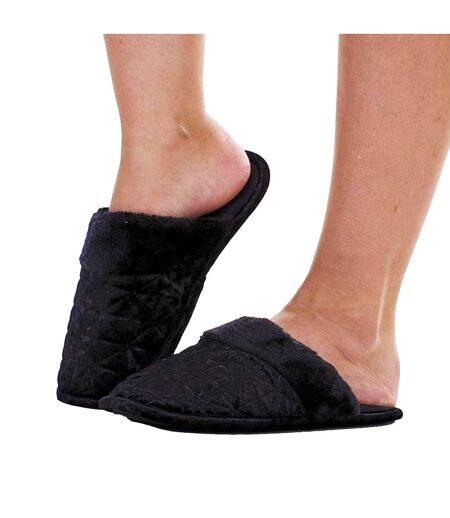 Chaussons Mules Femme Noir Keanu
