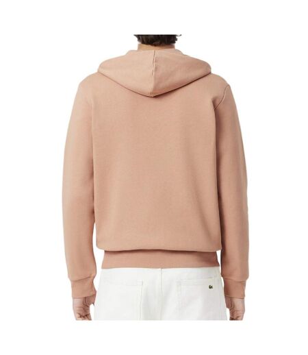 Sweat zippé orange homme lacoste zipped