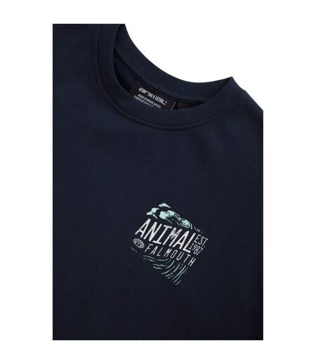 Mens Jonah Falmouth Sweatshirt Navy Animal