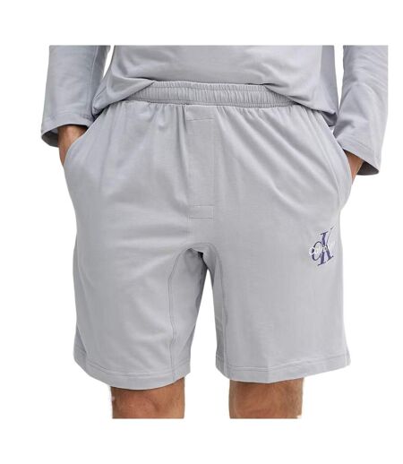 Short gris homme calvin klein jeans monogram sleep