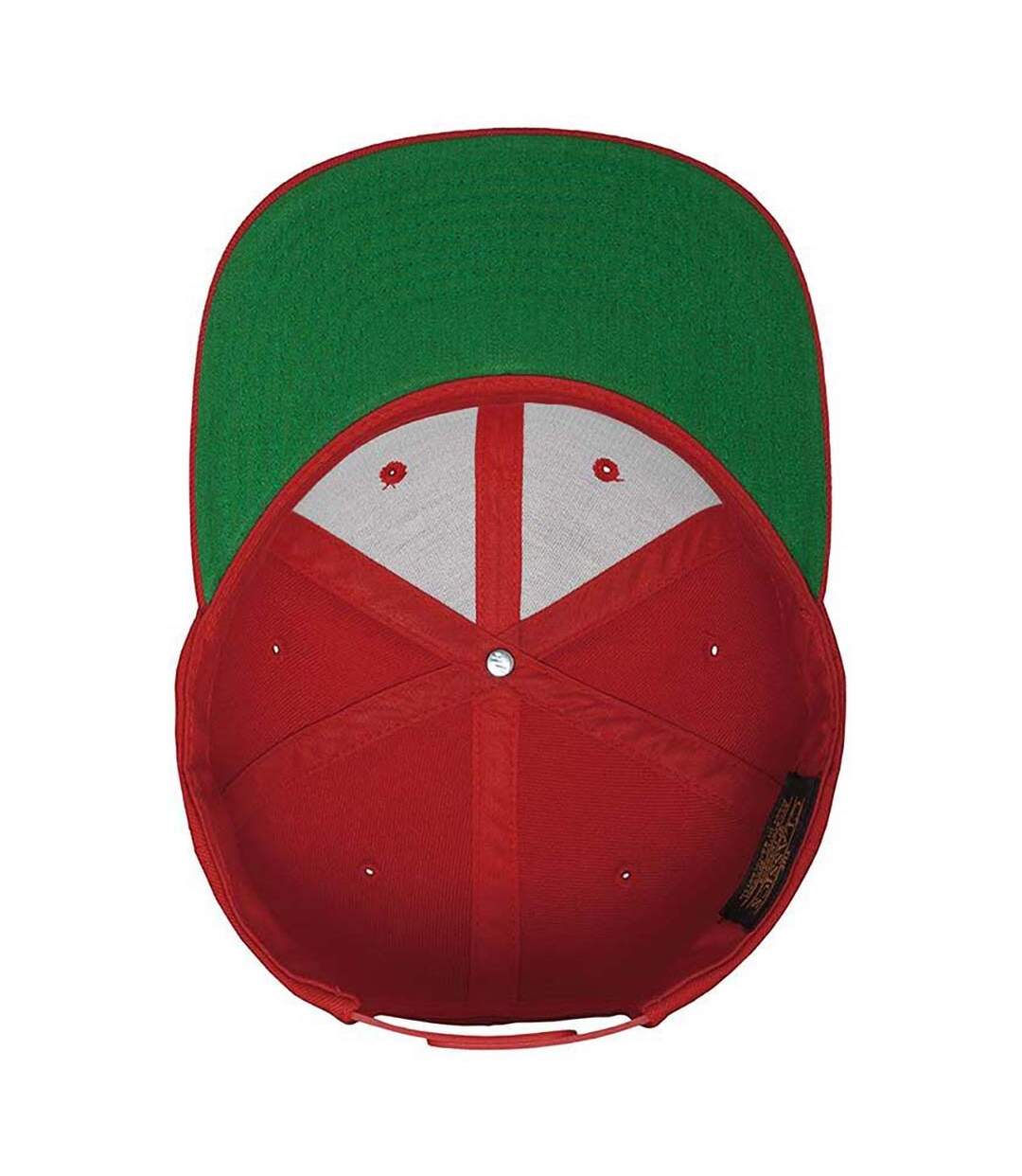 Casquette ajustable classique homme rouge Yupoong-2