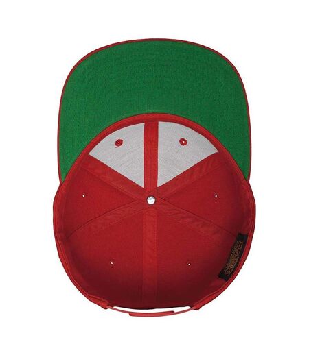 Yupoong Mens The Classic Premium Snapback Cap (Red)