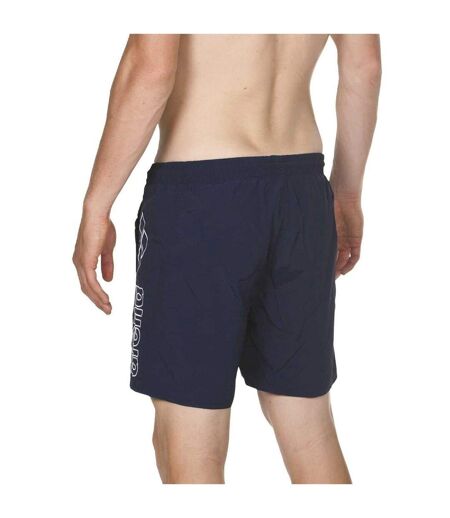 Short De Bain Motif/style Baies Homme Bleu Marine Blanc Arena