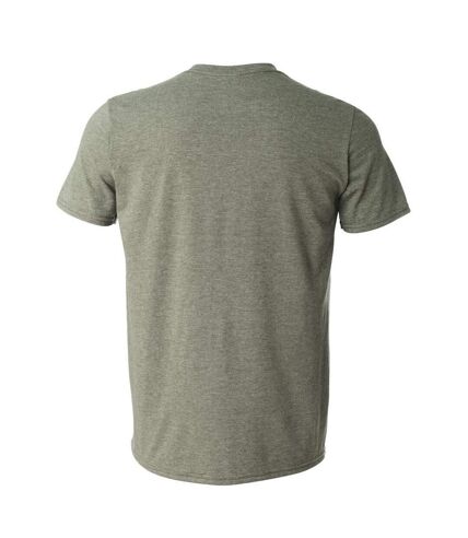 Gildan Mens Short Sleeve Soft-Style T-Shirt (Heather Military Green) - UTBC484