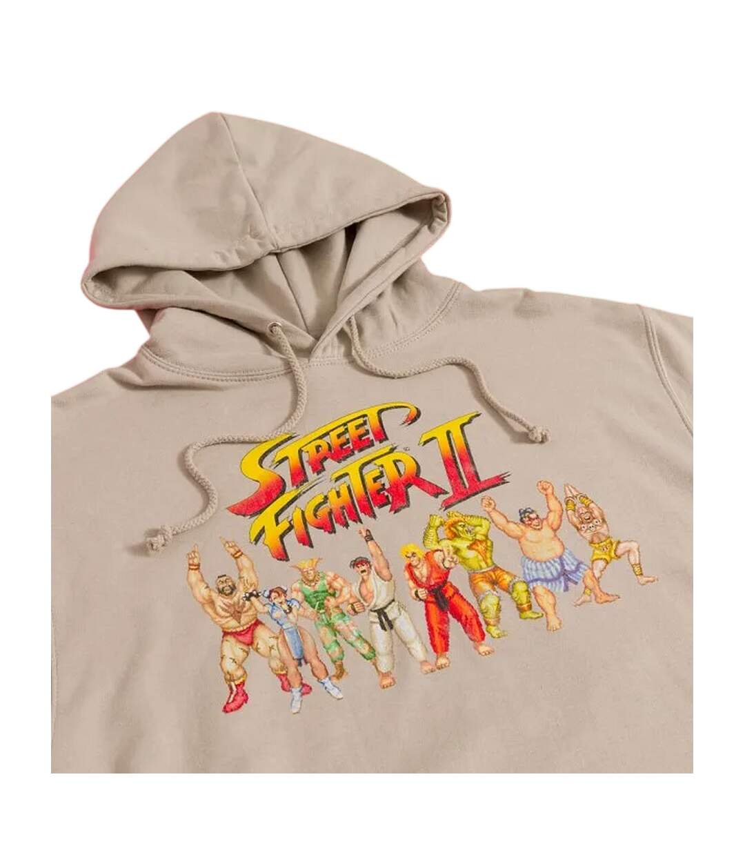 Unisex Adult Victory Line Up Hoodie Beige Street Fighter 2-3