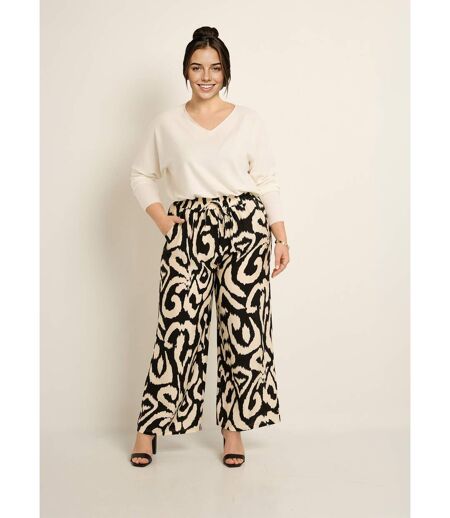Pull tunique emmanchures descendues en maille