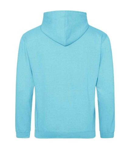 Sweat à capuche college adulte turquoise surf Awdis