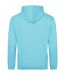 Sweat à capuche college adulte turquoise surf Awdis