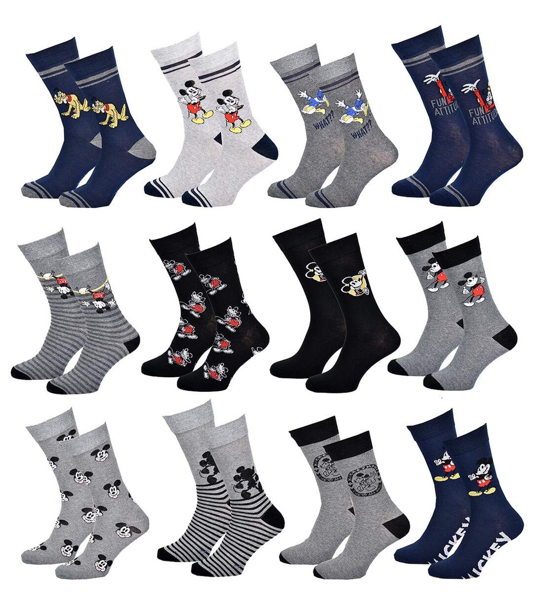 Chaussettes Mickey Pack de 12 Paires-3