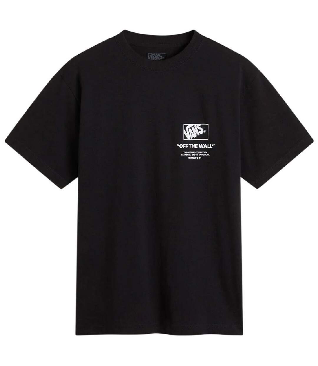 Mens Off The Wall Graphic Print T-shirt Black Vans-2