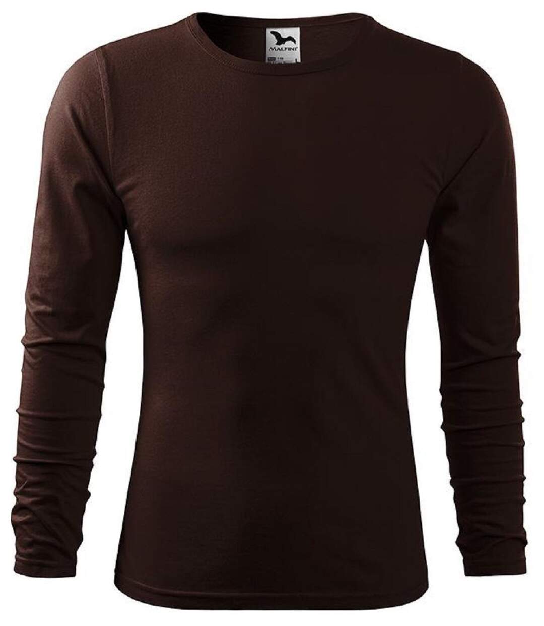 T-shirt manches longues - Homme - MF119 - marron café