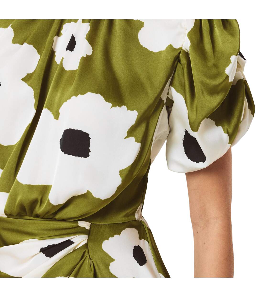 Robe Courte Soirée Motif/style Floral Femme Kaki AX Paris-4