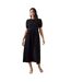 Robe mi-longue femme noir Dorothy Perkins-1