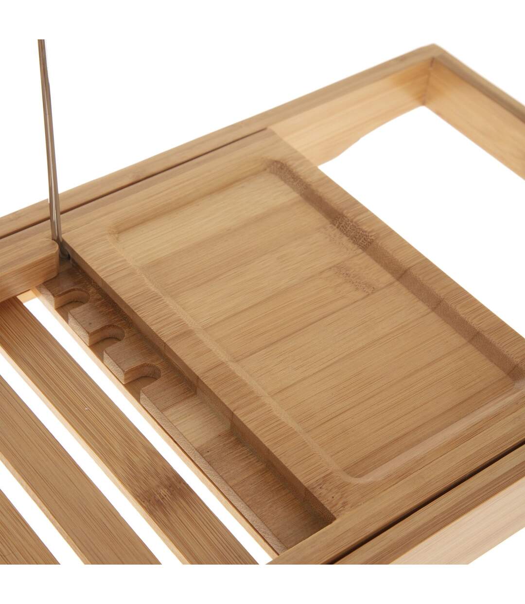 Pont de baignoire design Bamboo - L. 70/105 cm - Marron-4