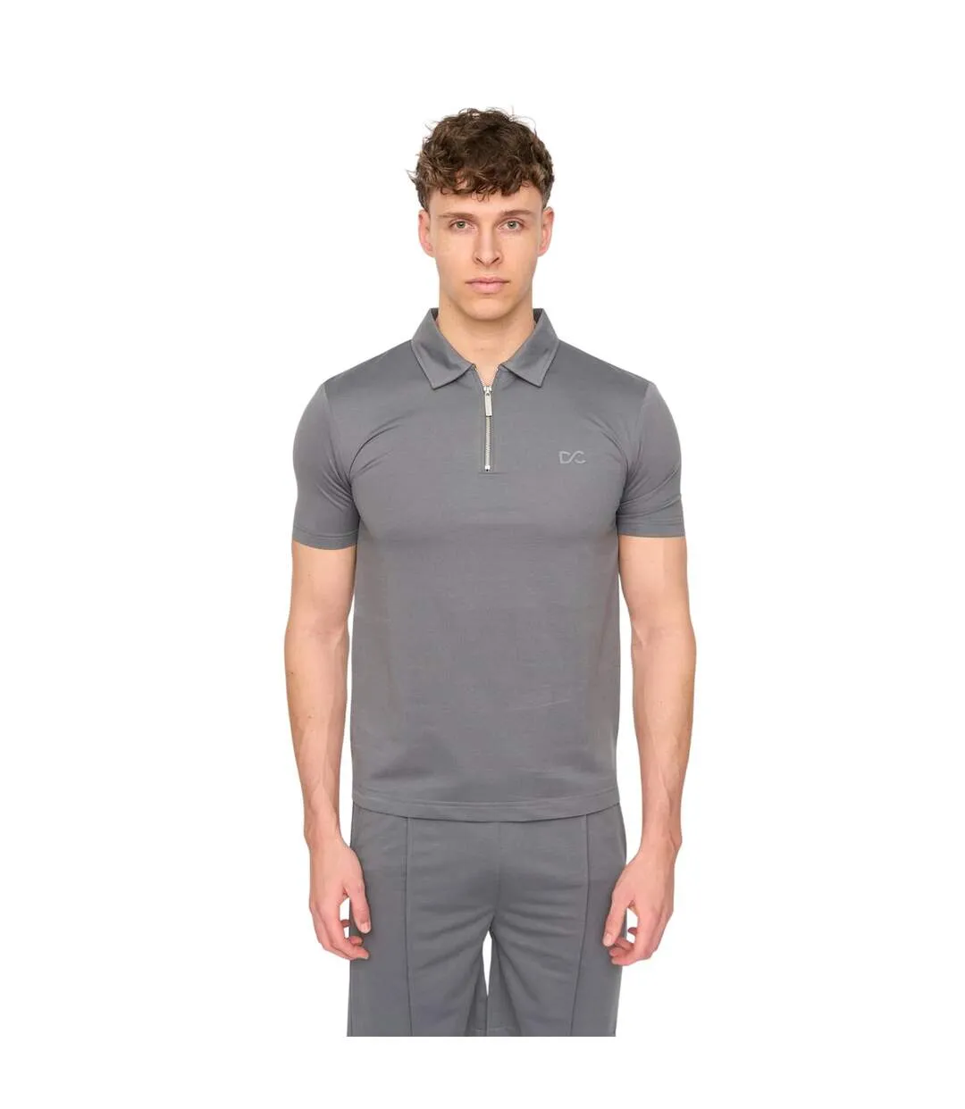 Mens Medford Pintuck Everyday Polo And Shorts Set Grey Duck And Cover-3