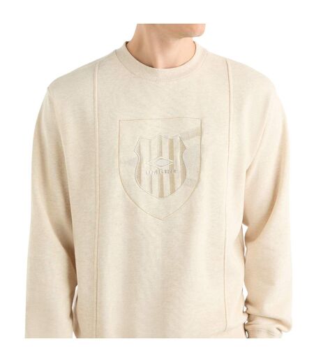 Mens crest sweatshirt oatmeal marl Umbro